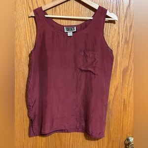Firenze 100% silk tank women’s sz small‎